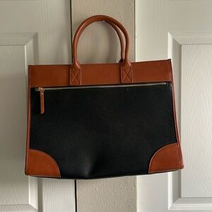 Madison west black and brown bag - new